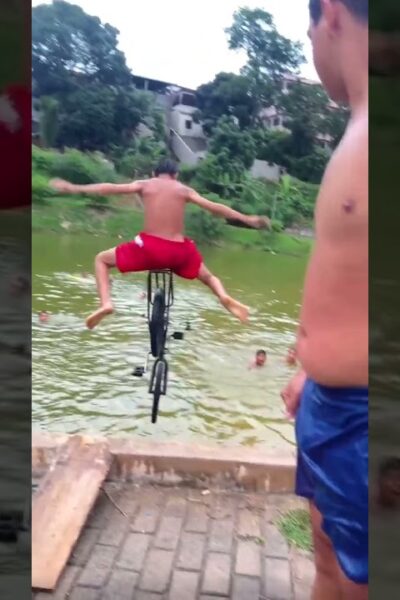 Imagem de destaque para: DESAFIO: PULAR NO RIO COM A BIKE